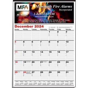 Project Planner Full Color Multi-Sheet Calendar w/Red & Black Pad