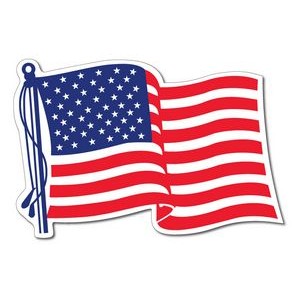 Stock Patriotic U.S. Flag Decal (Die Cut for Outside)