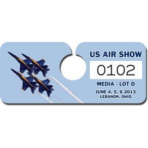 Full Color Plastic Security Hang Tag (4 3/4"x2")