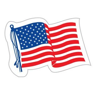 Stock Patriotic U.S. Flag Decal (Kisscut)