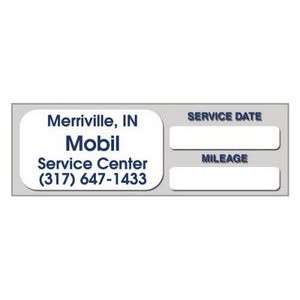Static Cling Vehicle Service Reminder (3"x1")