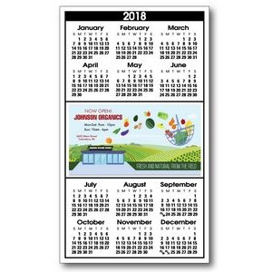Utility Year-at-a-Glance Kwik-Stik Calendar w/ Center Ad Space (3 1/2