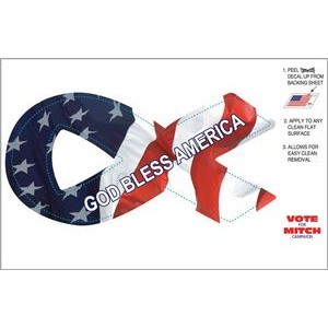 Full Color Self-Mailer with Kiss-cut Decal - Ribbon
