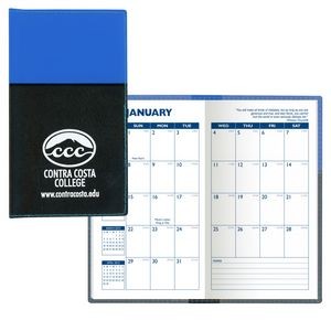 Soft Cover 2 Tone Vinyl France Series Monthly Planner / 1 Color Insert