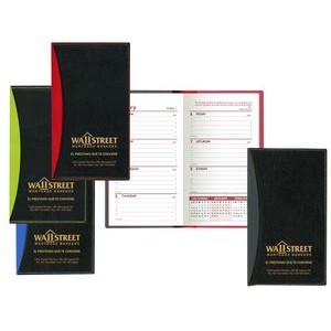 Soft Cover 2 Tone Vinyl Geneva Series Weekly Planner w/ Map / 2 Color