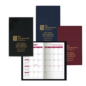 Soft Cover Vinyl Sewn Ireland Monthly Planner / 2 Color Insert