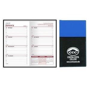 Soft Cover 2 Tone Vinyl France Series Weekly Planner w/ Map / 2 Color