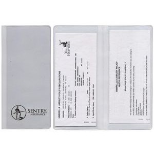 Policy and Document Holder with 2 clear FULL pockets