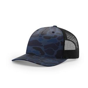 Richardson Printed Five-Panel Trucker Cap (Embroidery)