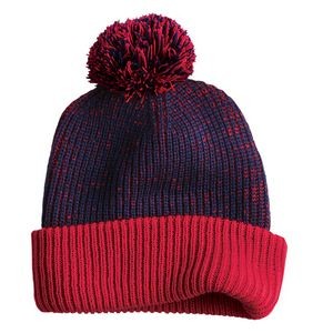 Sportsman Speckled Drop Needle Knit Beanie (Embroidery)