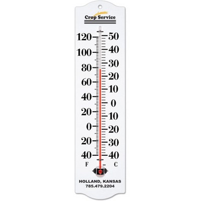 Indoor / Outdoor Aluminum Thermometer (4"x16")