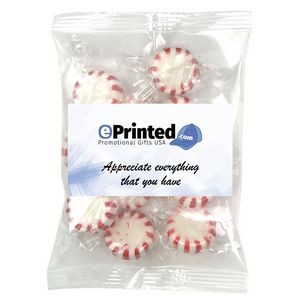 Small Bag of Striped Peppermints® w/Business Card