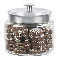 Glass Cookie Jar - Chocolate Covered Oreo Cookies (48 Oz.)