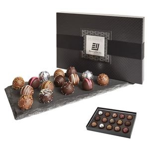 La Lumiere Collection - 15 piece Belgian Chocolate Signature Truffle Box with Buckle