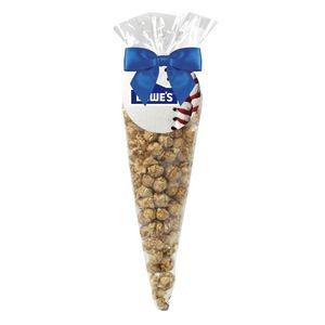 Baseball Popcorn Cone Bag - Caramel Popcorn