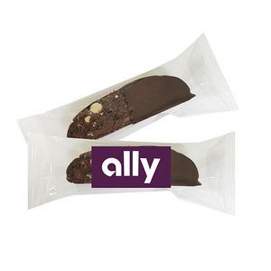 Individually Wrapped Biscotti - Chocolate Dipped Chocolate Almond