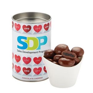 4" Valentine's Day Snack Tubes - Chocolate Cherries