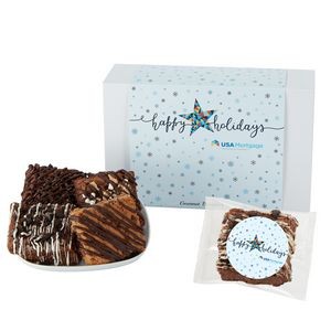 Fresh Baked Brownie Gift Set - 12 Assorted Brownies - in Gift Box