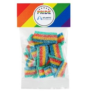 Pride Header Bag - Rainbow Sour Belts - 1Oz.