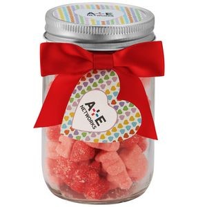 12 Oz.. Mason Jar with Candy Confections - Sugar Bears