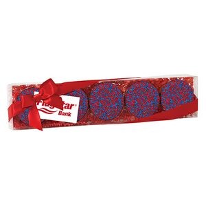 Elegant Chocolate Covered Oreo® Gift Box - Nonpareil Sprinkles (5 pack)