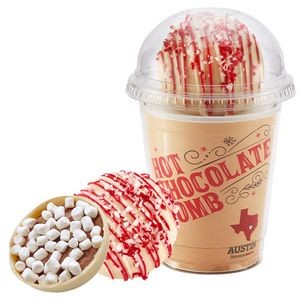 Hot Chocolate Bomb Cup Kit - Deluxe Flavor - White Chocolate Peppermint