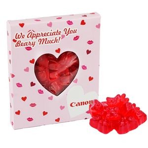 Heart Window Box with Red Gummy Bears