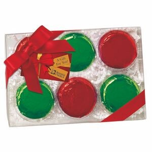 Elegant Chocolate Covered Oreos® Gift Box - Foil Wrappers (6 pack)
