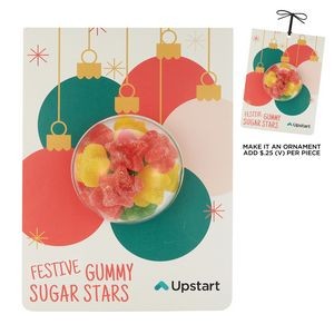 Holiday Billboard Candy Card - Gummy Sugar Stars
