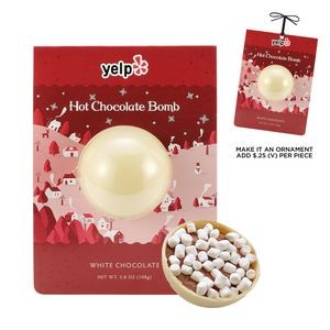 Hot Chocolate Bomb Billboard Card - White Chocolate