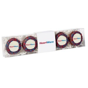 Chocolate Covered Printed Oreo® Gift Box - Nonpareil Sprinkles/Printed Cookie (5 pack)
