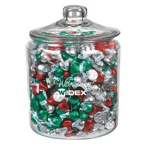 Gallon Glass Jar - Hershey's Holiday Kisses