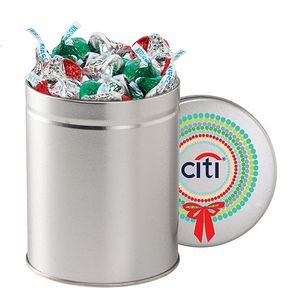 Round Tin (Quart) - Hershey's Holiday Kisses