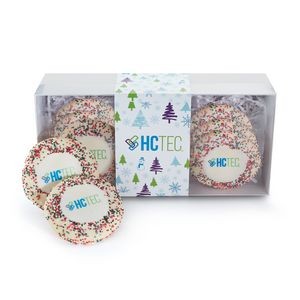 Custom Sugar Cookie w/ Holiday Sprinkles in Gift Box (12)