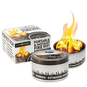 City Bonfires Portable Fire Pit w/ Custom Lid Label