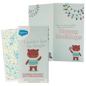 3.5 Oz. Belgian Chocolate Greeting Card Box (I Couldn't Bear The Thought)- Winter Wonderland Bar