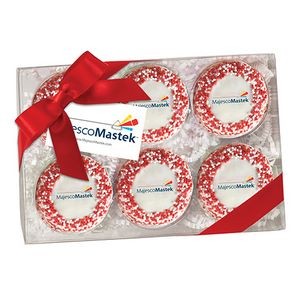 Elegant Chocolate Covered Printed Oreo® Gift Box - Nonpareil Sprinkles/Printed Cookie (6 pack)