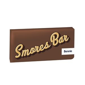 3.5 oz Chocolate Bar in Envelope Wrapper - S'mores