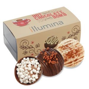 Hot Chocolate Bomb Gift Box - Grand Flavor - 2 Pack - Toffee Mocha, Horchata