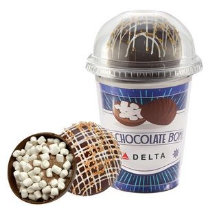 Hot Chocolate Bomb Cup Kit - Deluxe Flavor - Dark Chocolate Crystal