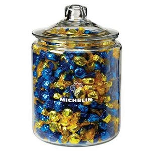 Gallon Glass Jar - Foil Wrapped Hard Candy