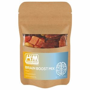 Resealable Kraft Pouch w/ Brain Boost Mix