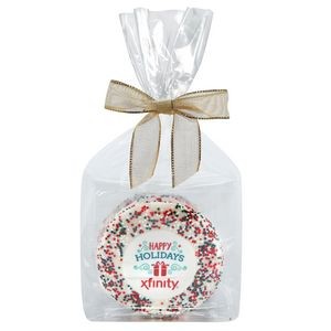 Custom Sugar Cookies w/ Holiday Sprinkles in Gift Bag (3)