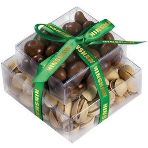 Stacked Present w/Pistachios and Chocolate Covered Peanuts
