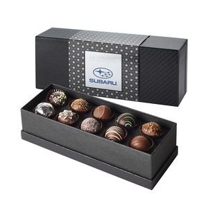La Lumiere Collection - 10 piece Belgian Chocolate Signature Truffle Box - After Dinner with Sleeve