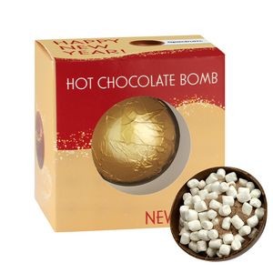 New Years Hot Chocolate Bomb in Window Box - Dark Chocolate