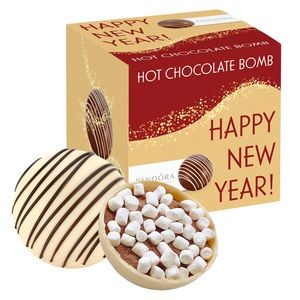 New Years Hot Chocolate Bomb Gift Box - Original Flavor - Classic White Chocolate