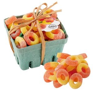 Candy Filled Produce Basket - Gummy Peach Rings