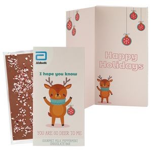 3.5 Oz. Belgian Chocolate Greeting Card Box (You Are So Deer To Me) - Peppermint Bar
