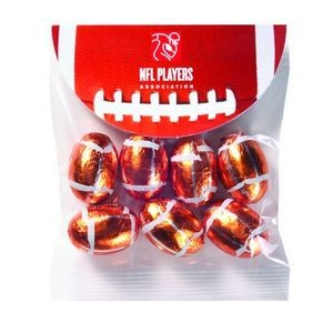 Half-Time Header Bags w/ Chocolate Footballs (Small)